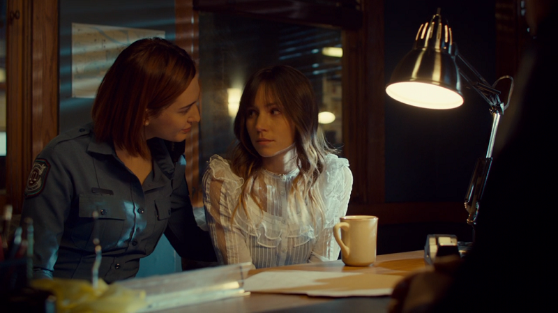 Nicole looks lovingly at Waverly