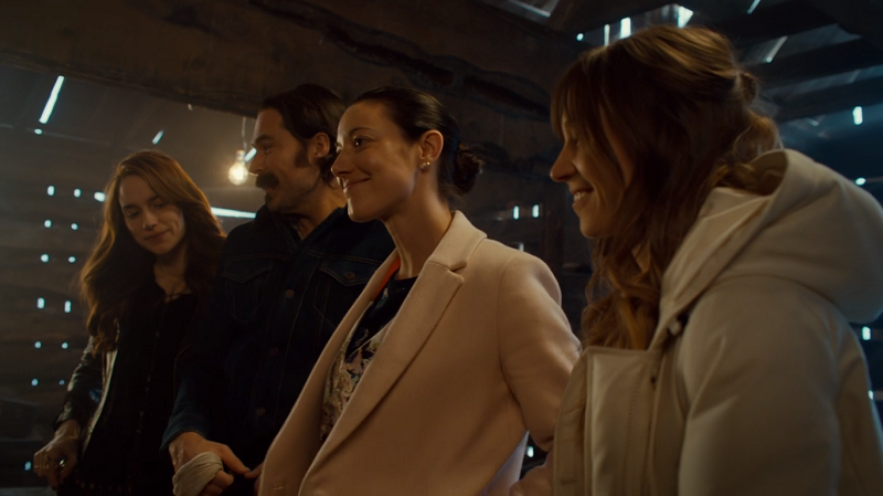 Jolene sidles up to Waverly, Doc and Wynonna like she belongs there