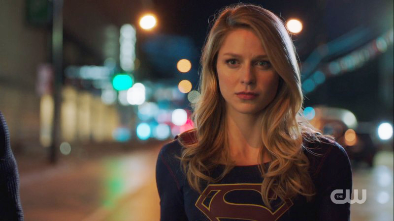 Supergirl looks fierce and ready