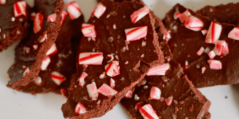 Femme Brûlée: Dark Chocolate Salted Peppermint Bark