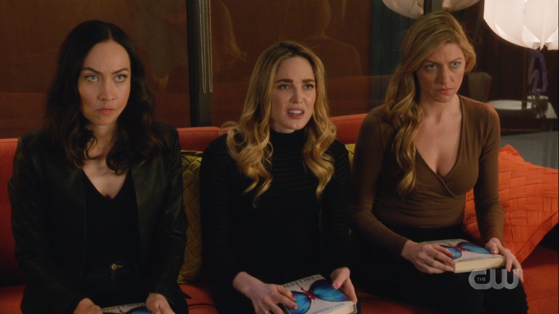 Nora, Sara and Ava look annoyed