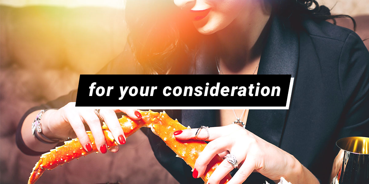 For Your Consideration: Eating Seafood With Your Hands