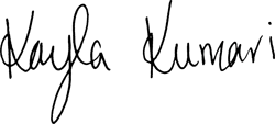 Kayla's signature