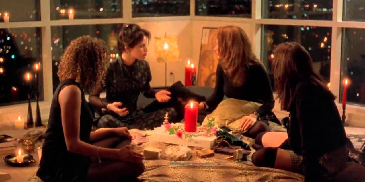 a still of the girls in the craft doing witchcraft