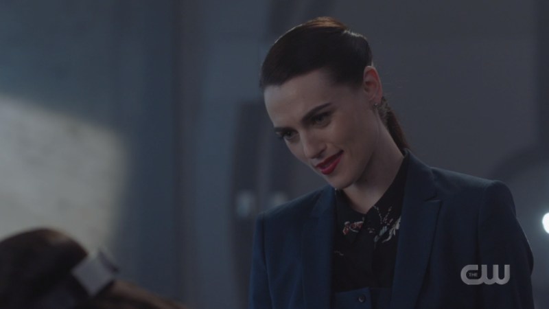 lena smirks at brainy