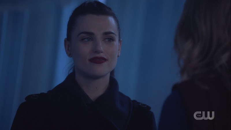 Lena smiles coldly at Kara