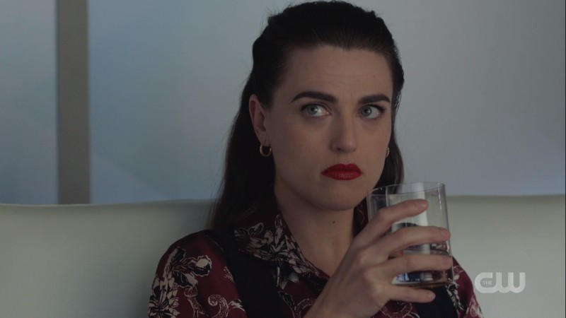 Lena glares at Lex