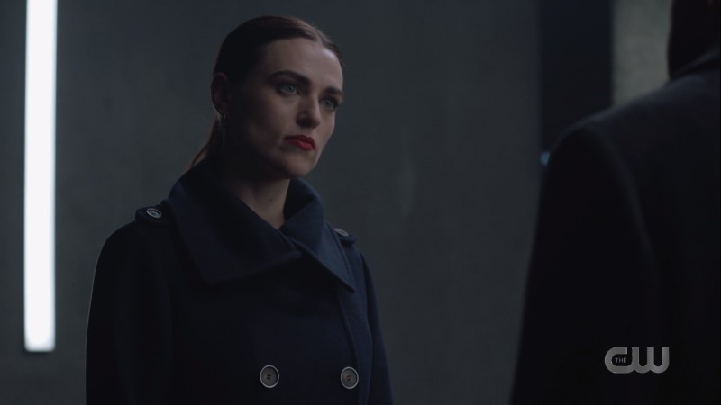 lena in dark serious clothing