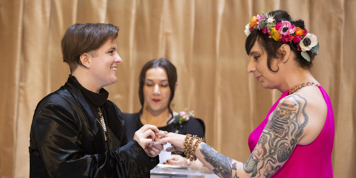 Grace Lavery and Daniel M. Lavery’s Wedding Photos Are Pure Queer Joy