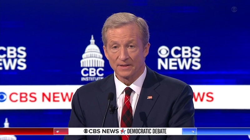 Tom Steyer returns to the Democratic Debate stage.