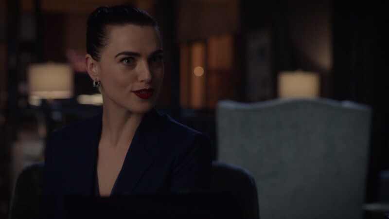 Lena smirks