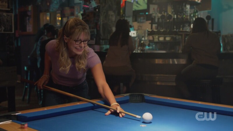 Kara plays pool