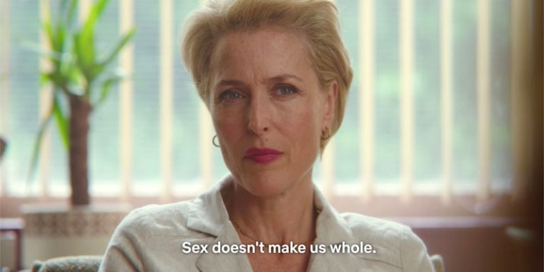 Sex Education, Jean to Florence: "Sex doesn't make us whole."