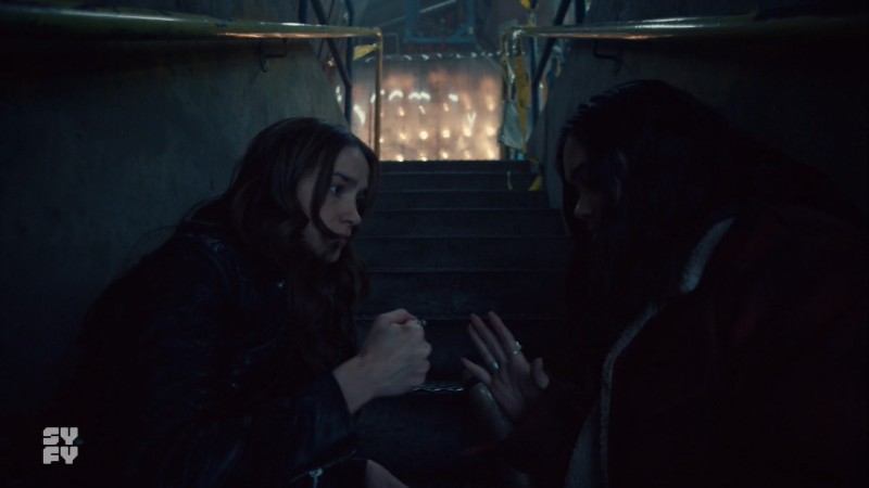 wynonna and valdez fail at a fist bump