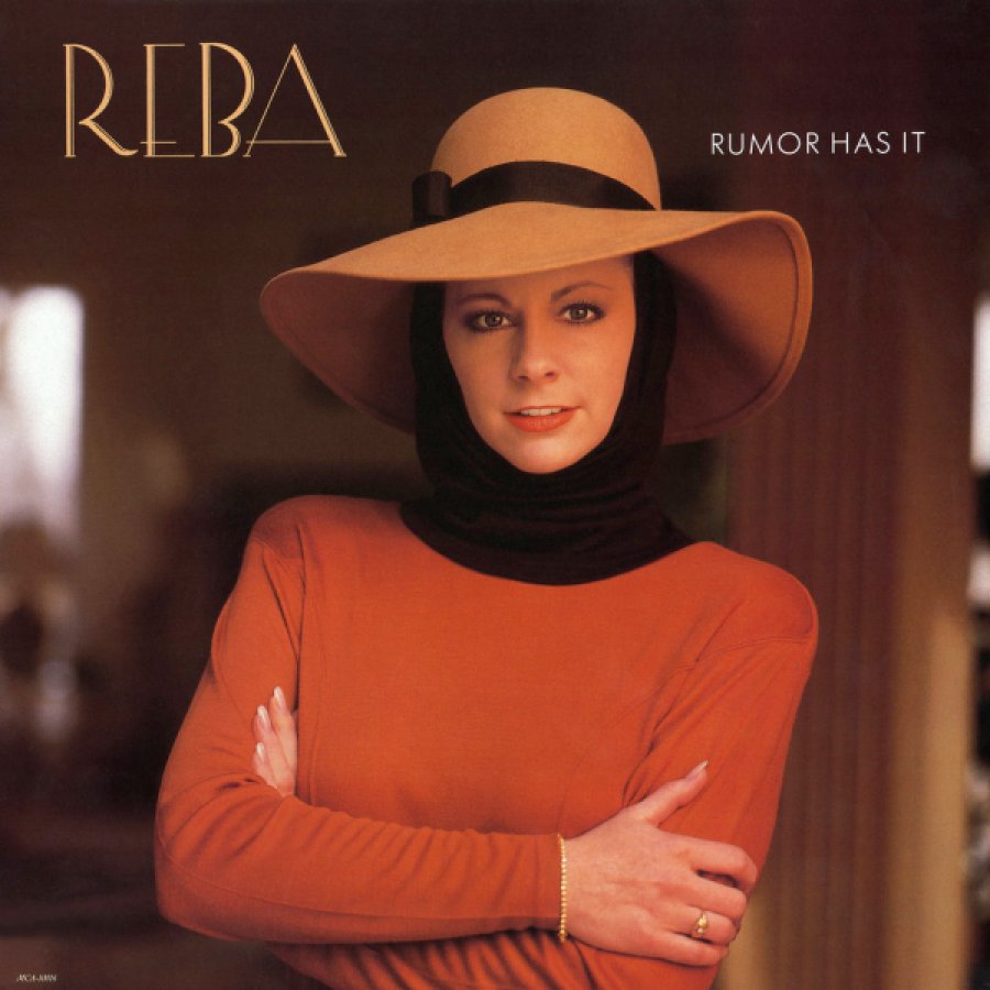 The cover art of Reba McEntire's "Rumor Has It" album