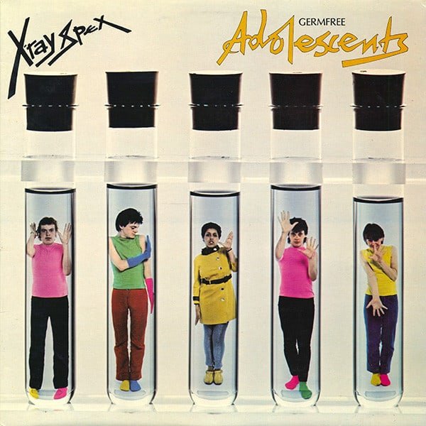 the cover art of X-Ray Spex' "Germ Free Adolescents" album