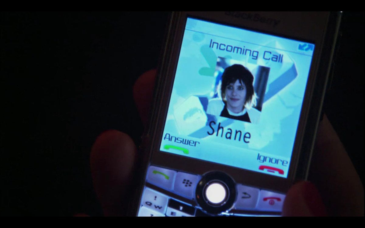 shane's picture on an incoming phone call