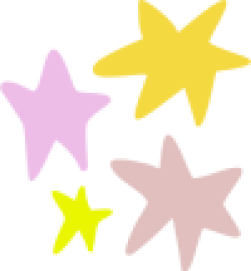 divider multicolored stars