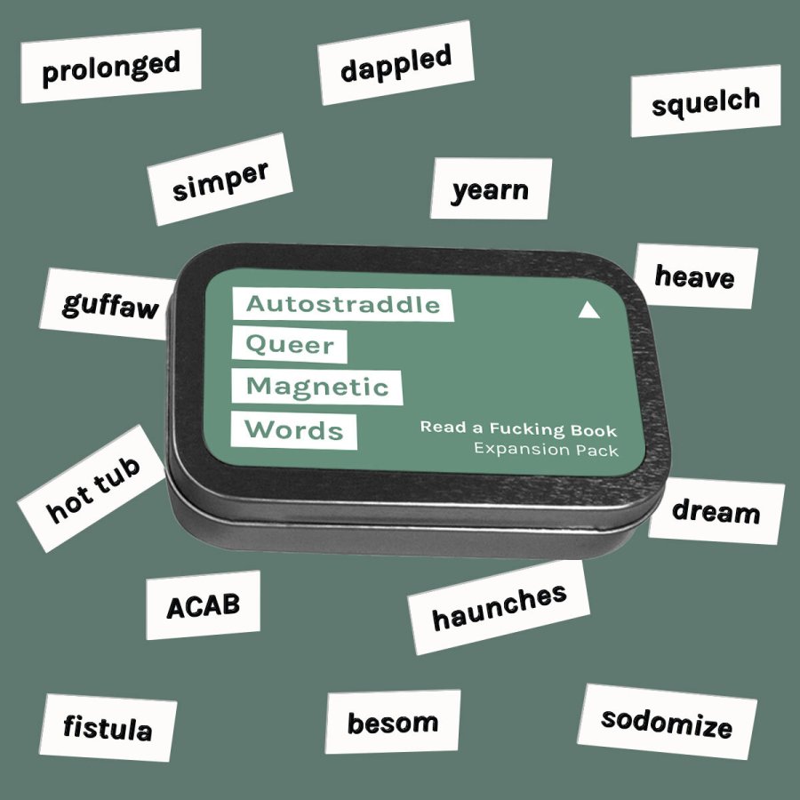 Autostraddle Queer Magnetic Words Expansion Pack: Read a Fucking Book