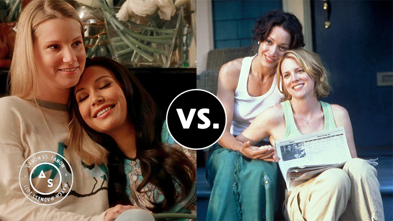 Brittany and Santana vs. Bette and Tina