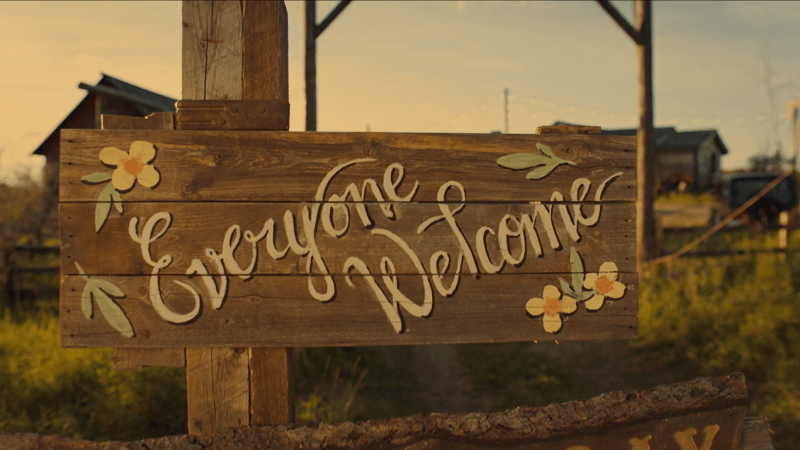 Wynonna Earp series finale recap: Everyone Welcome sign 