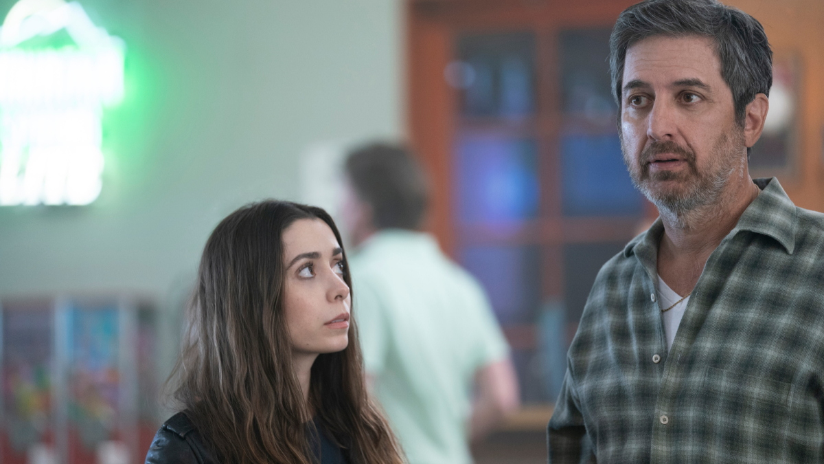 Hazel (Cristin Milioti) and Herbert (Ray Romano) in Made For Love