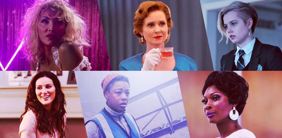 Outstanding Supporting or Guest Actor Playing an LGBTQ+ Character in a Drama Series: Daniela Santiago as Veneno, Veneno; Cynthia Nixon as Gwendolyn Briggs, Ratched; Angourie Rice as Siobhan Sheehan, Mare of Easttown; Stefania Spampinato as Carina DeLuca, Station 19; Samira Wiley as Moira Strand, The Handmaid’s Tale; Dominique Jackson as Elektra Abundance Evangelista Wintour, Pose