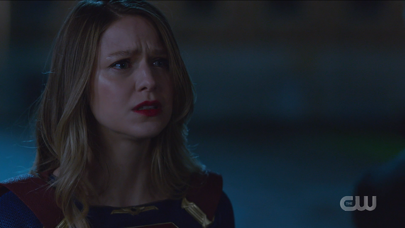 Kara looks DISTRAUGHT 