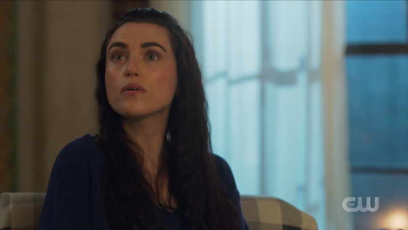 Lena looks up beautifully at Kara