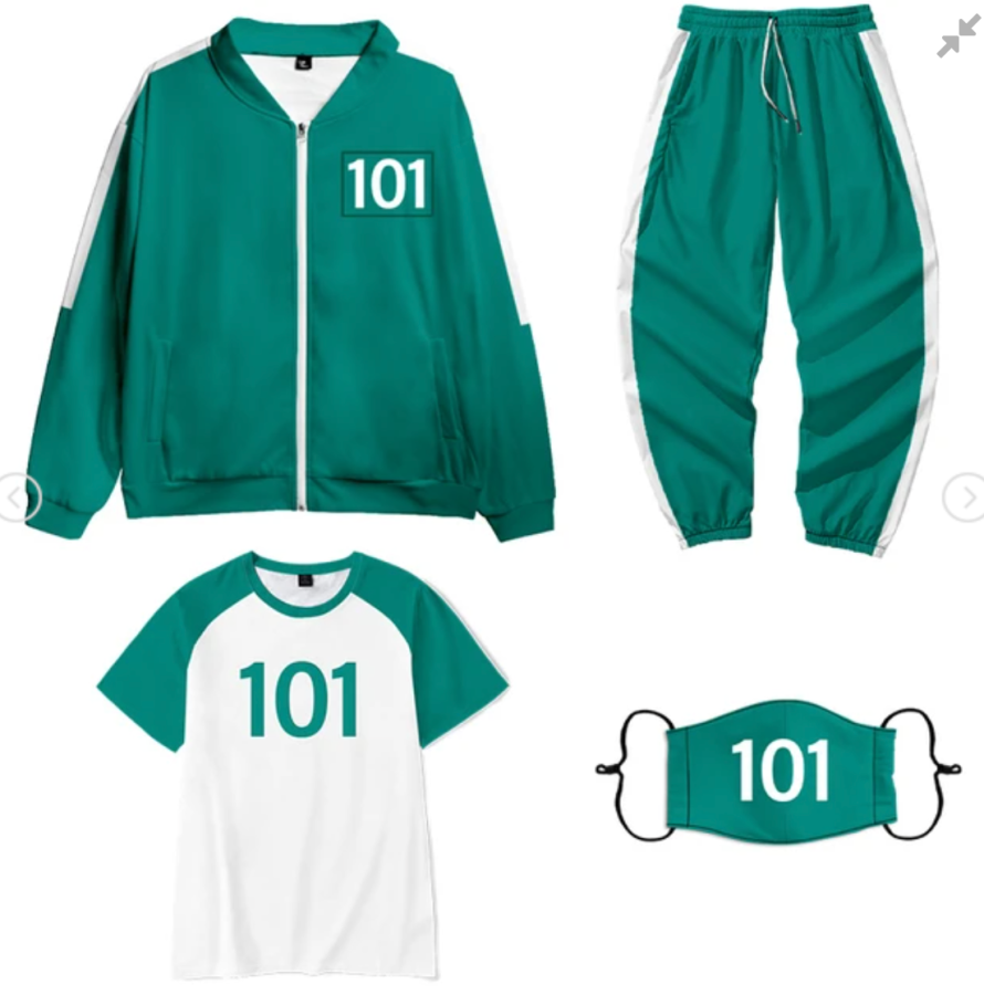 The full Squid Game green tracksuit