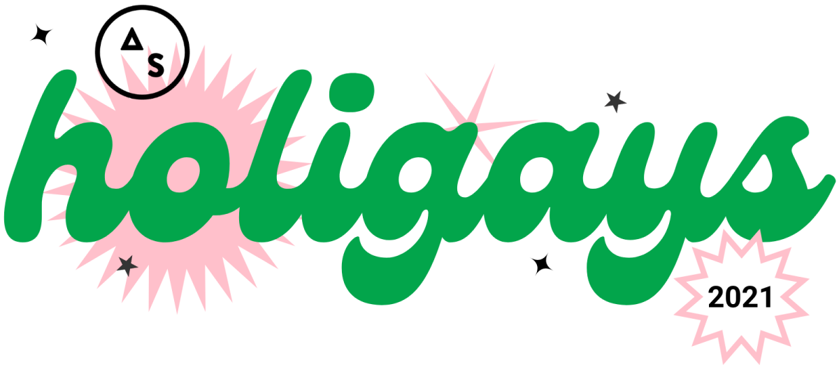 A header image that says AS holigays 2021 in pink and green