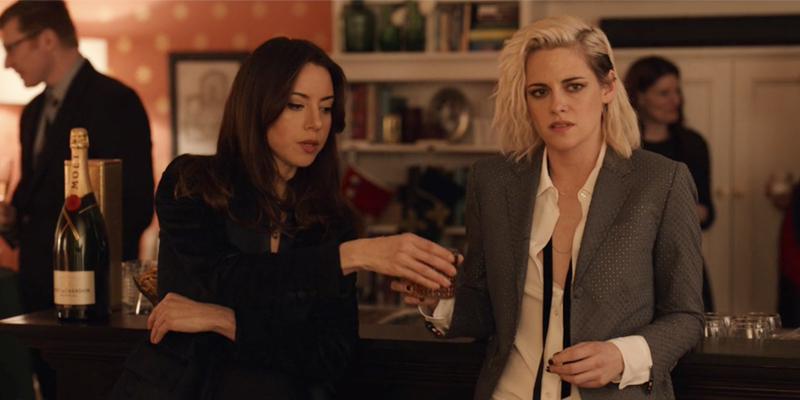 Aubrey Plaza and Kristen Stewart in Happiest Season