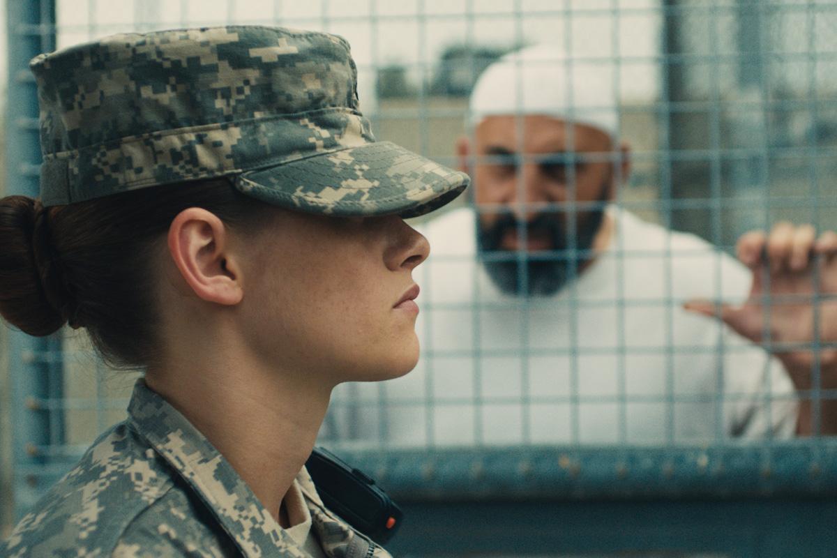 Still of Camp X-Ray, Cole in her army get-up