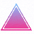 Glowing iridescent triangle divider.