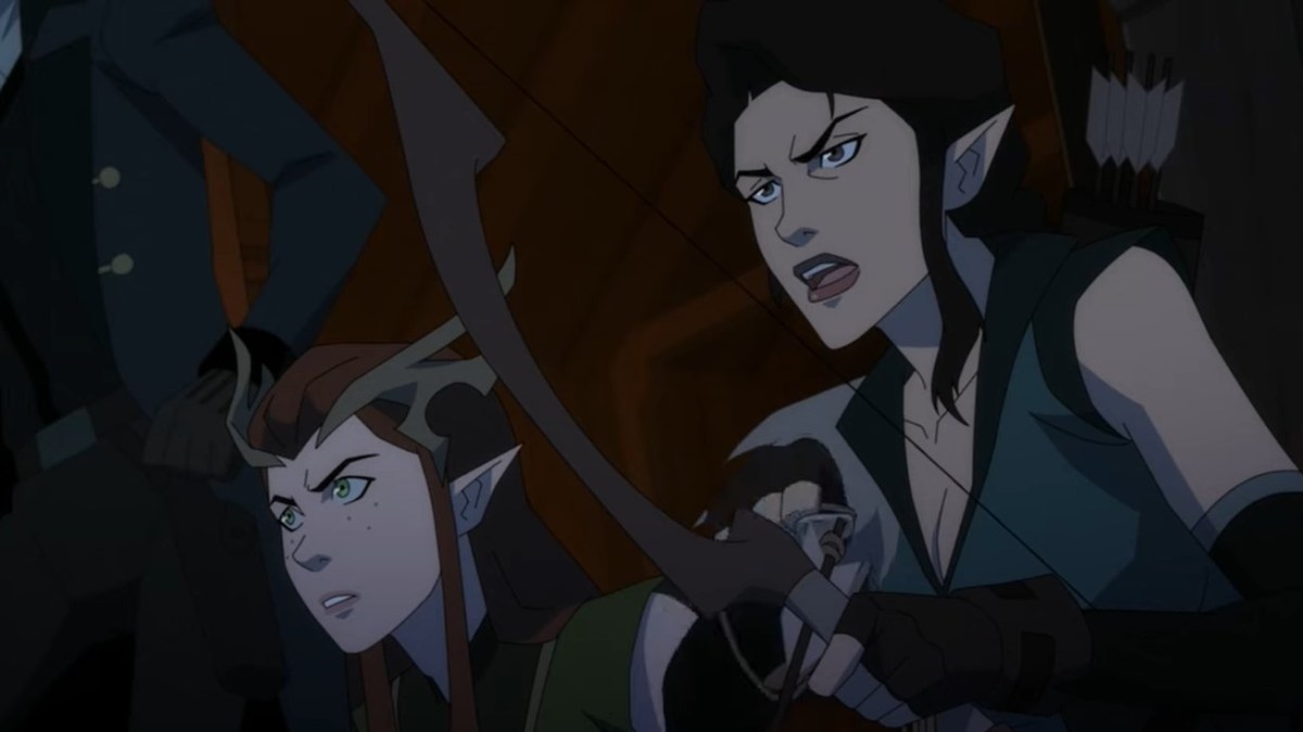 The Legend of Vox Machina, Vex and Keyleth look ready to fight