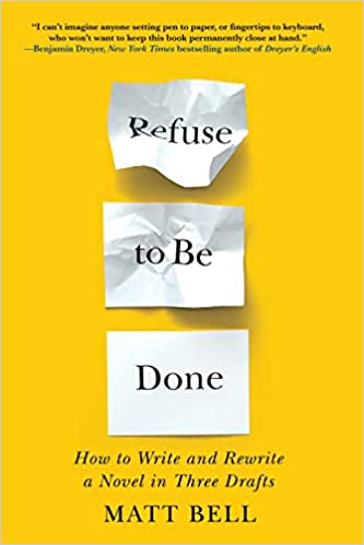 Cover of Refuse to Be Done. It shows three pieces of note paper, the first wrinkly, the second slightly wrinkled, the final one smooth.
