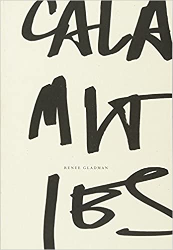 cover of Calamities. it is composed of the title written in large black ink letters along three lines