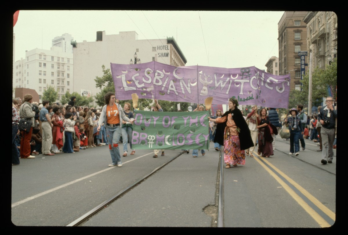 Lesbian Witches Marching in Gay Freedom Day Parade 