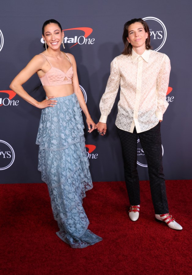 Christen Press Tobin Heath ESPYS: The couple attends the 2022 ESPYs at Dolby Theatre