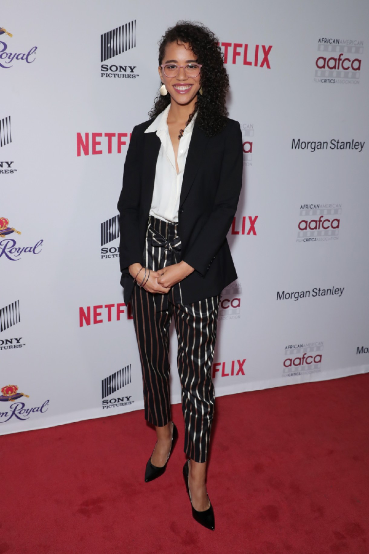 HOLLYWOOD, CALIFORNIA - JANUARY 22: Jasmin Savoy Brown attends The African American Film Critics Association's 11th Annual AAFCA Awards at Taglyan Cultural Complex on January 22, 2020 in Hollywood, California. (Photo by Leon Bennett/WireImage)