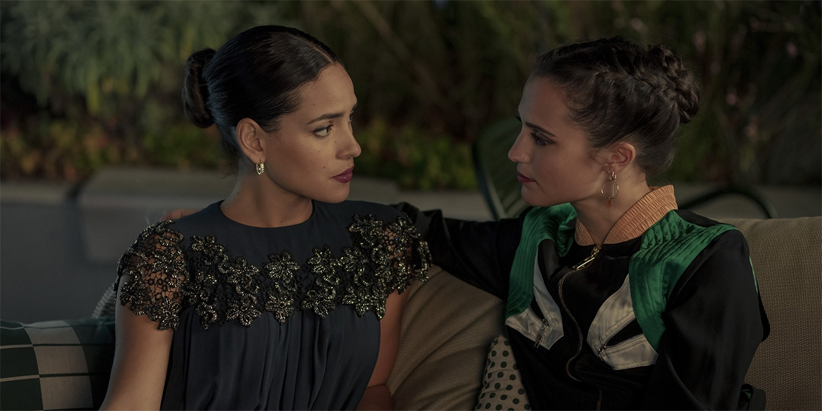 Alicia Vikander and Devon Ross in Irma Vep (2022)