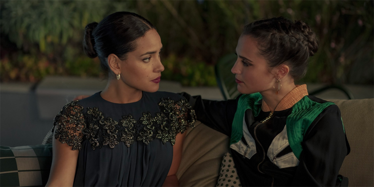 Alicia Vikander and Devon Ross in Irma Vep (2022)