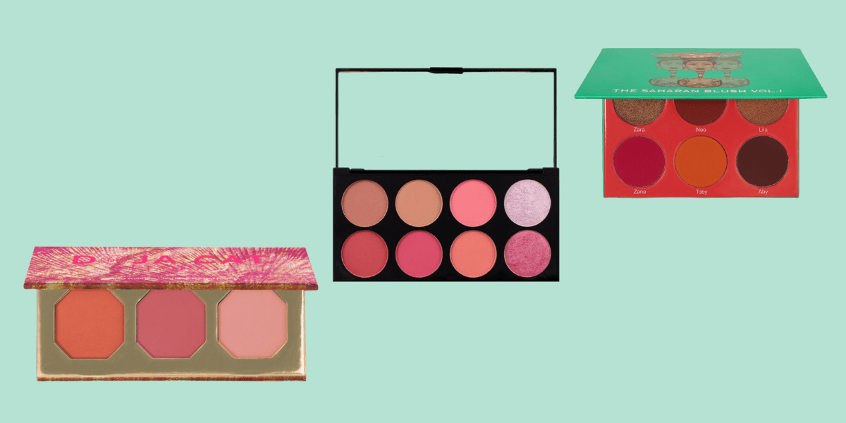 three blush palettes