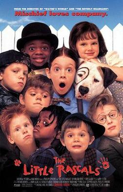 the cover of little rascals showing a bunch of rascally looking children