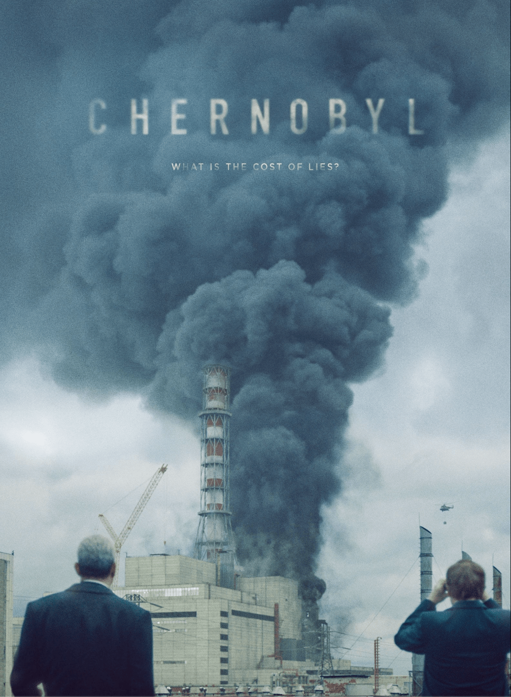 the cover of chernobyl shows smoke rising up from the nuclear power plant explotion