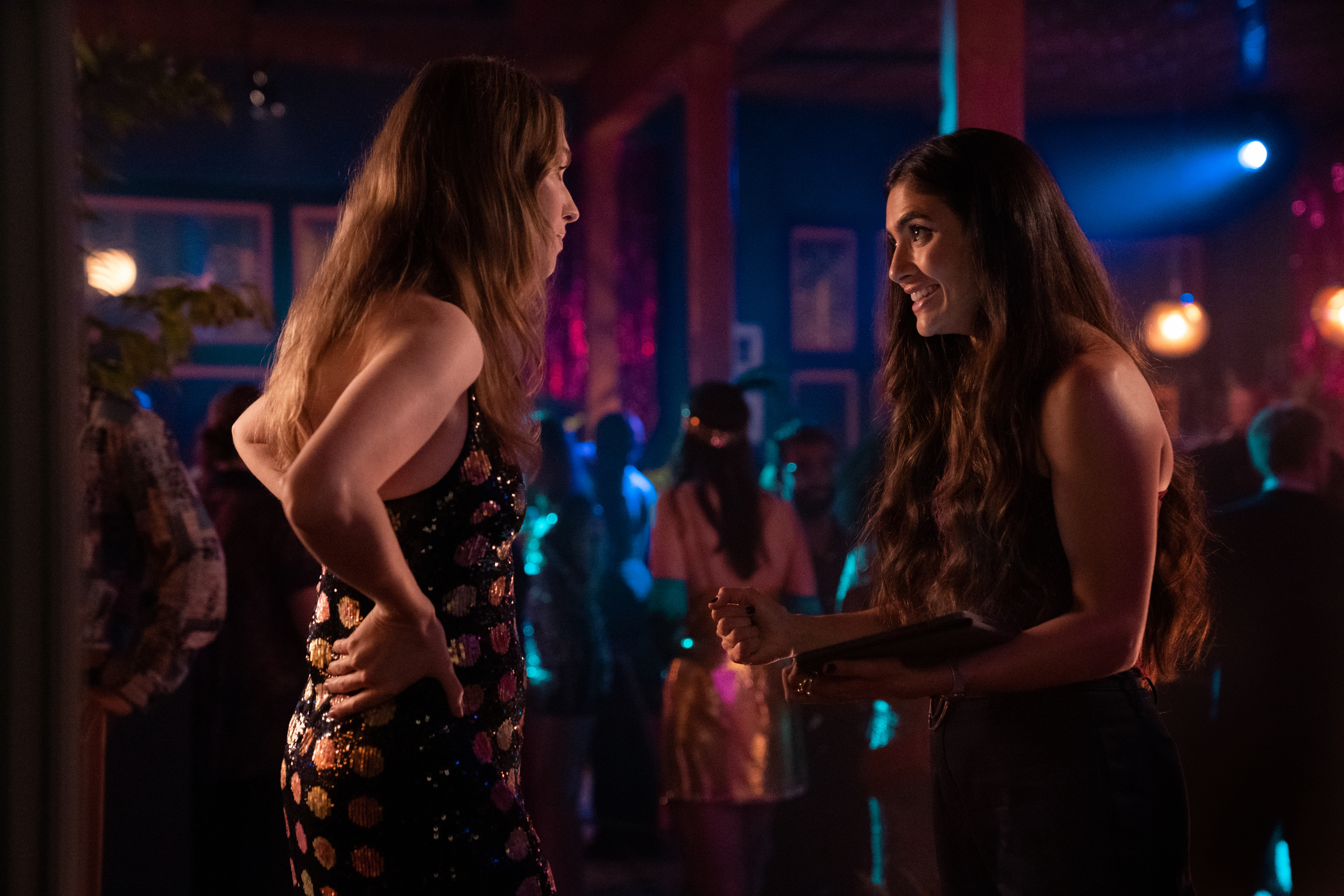 Last Year (L-R): Jamie Clayton as Tess and Arienne Mandi as Dani in THE L WORD: GENERATION Q, "Last Year". Photo Credit: Nicole Wilder/SHOWTIME.