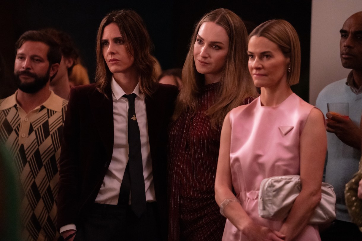 (L-R): Kate Moennig as Shane, Jamie Clayton as Tess and Leisha Hailey as Alice in THE L WORD: GENERATION Q, "Los Angeles Traffic". Photo Credit: Nicole Wilder/SHOWTIME.