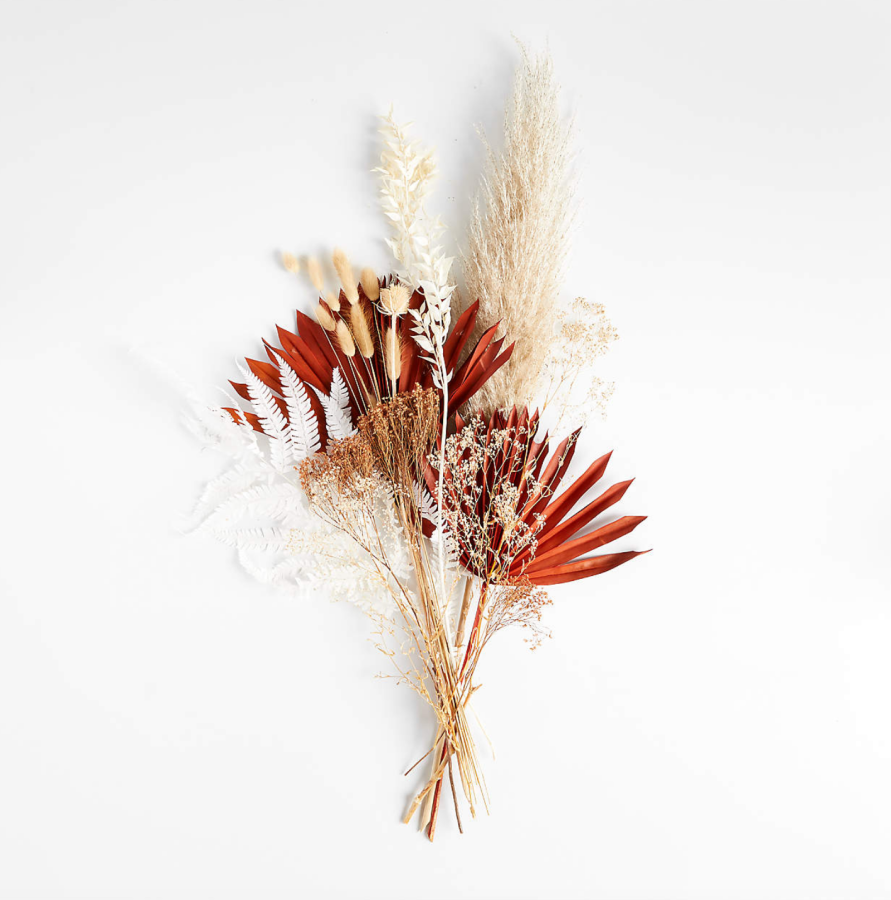 A dried floral bouquet