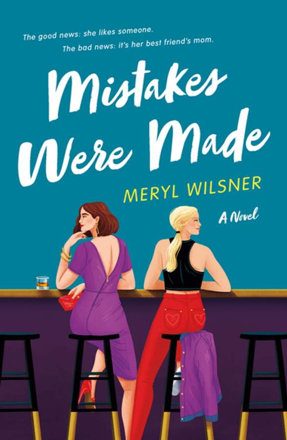 an illustrated cover showing two women on bar stools grumpily looking  away from each other