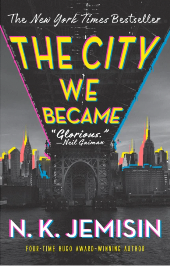 the cover of the city we becamse showing a black and white city outlined in rainbow colors